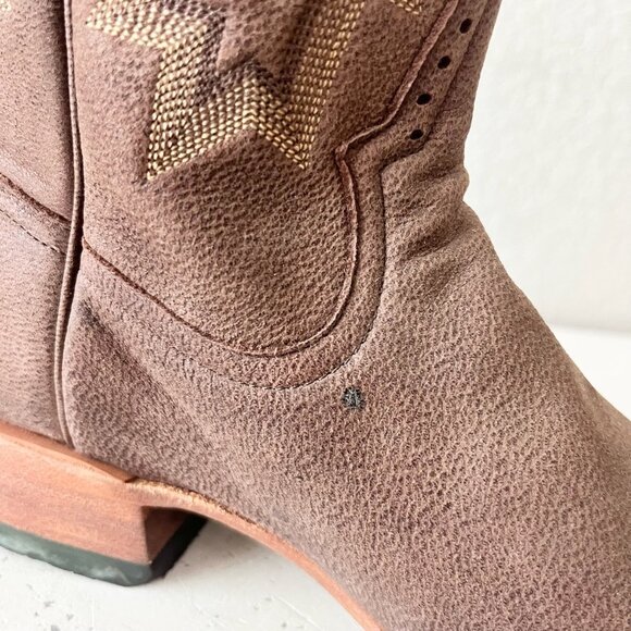 Rod Patrick Mens Cowboy Boots 12.5AAAA Brown Genuine Leather Western Square Toe - Picture 8 of 12